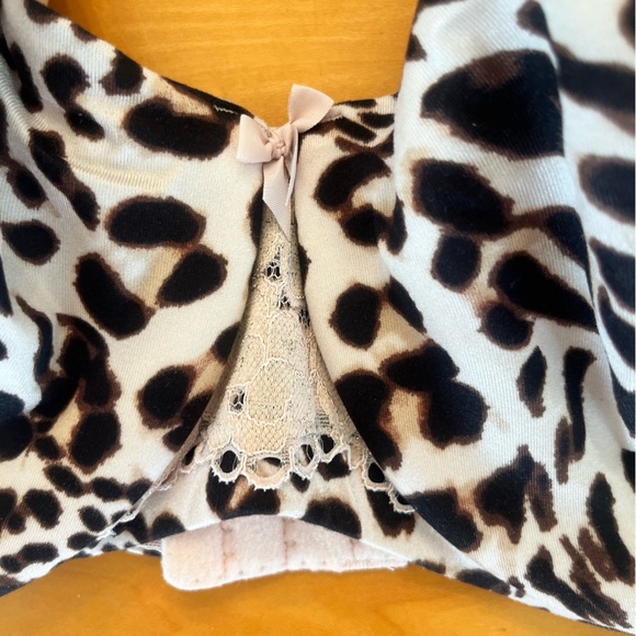 Cacique 46C Animal Print Leopard Underwire Bra - Picture 6 of 13